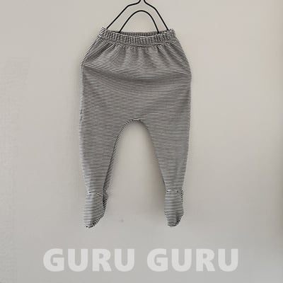 GURU GURU17｜(6m-24m) 3色條紋褲襪2