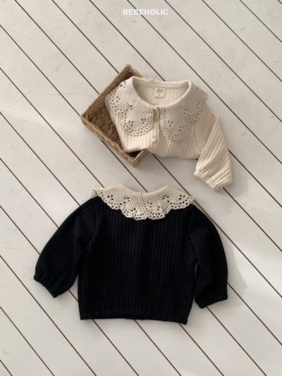 Bebe holic22｜(3m-18m) 花瓣領針織開襟外套14