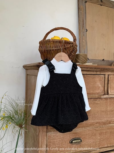 JE289｜(66-90cm) 蝴蝶緞帶壓紋包屁衣10