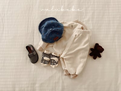 Valubebe09｜(65-90) Valu英字縮口褲11