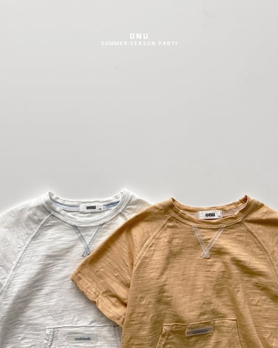 onu20｜(70cm-115cm) 雙口袋縫線上衣3