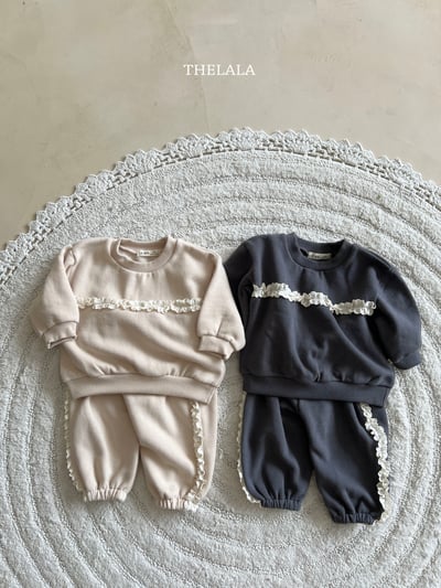 thelala40｜ (1y-6y) 蕾絲花邊休閒長褲2