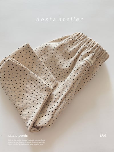 AOSTA41｜(6m-5y) 印花直筒長褲7