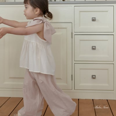 bebe nine24  (65cm-115cm) 3色休閒寬鬆褲11