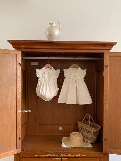 JE732｜(66-120cm) 刺繡緞帶包屁衣/洋裝13