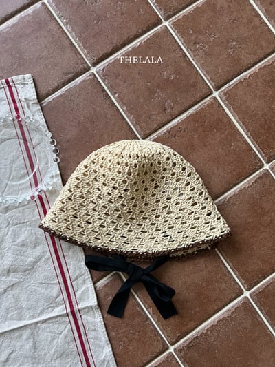 thelala08｜ (free) 夏季鏤空綁帶帽4