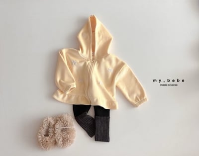 my_bebe01｜(-12m-7y) 絨面蝴蝶結荷葉擺連帽外套10