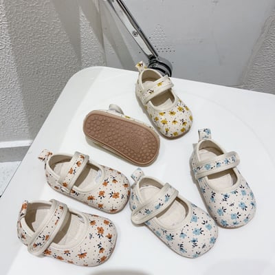 碎花棉布學步鞋1