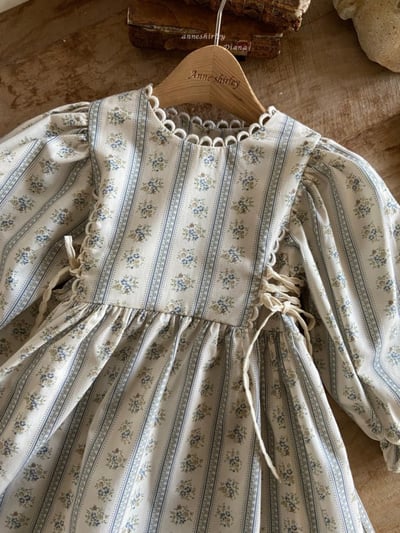 Anne Shirley14｜(1y-5y) 1色春日花卉滾邊洋裝7