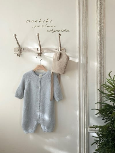 MONBEBE48｜(3m-24m) 暖棉刷毛連身衣6