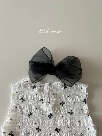 SO.U25｜(6m-18m) 蝴蝶結印花抓皺套裝4