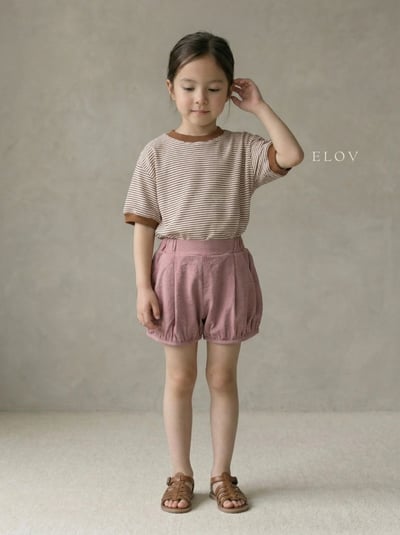 Mon petit14｜(73-118cm) 棉麻抓皺短褲3