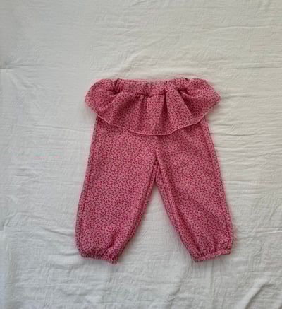 LePetitmot06｜(80-125cm) 櫻桃裙擺長褲3