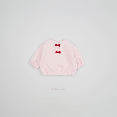 bebe nine44 (65cm-115cm) 3色蝴蝶結上衣11