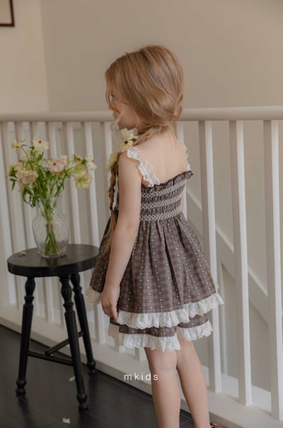 M-KIDS18｜(65-115cm) 蕾絲滾邊上衣11