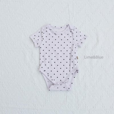 LIME&BLUE28｜(55-80cm)  明星波點包屁衣8