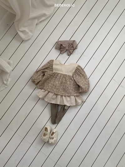 Bebe holic40｜(3m-18m) 春日碎花娃娃袖襯衫17