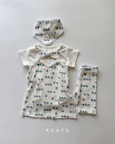 AOSTA46｜(6m-5y) 4款羅紋緞帶連身裙16