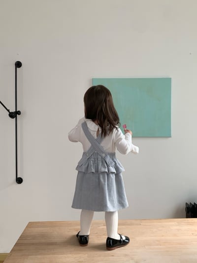 JE637｜(73cm-110cm) 麻花和葉背心洋裝/喇叭袖上衣16