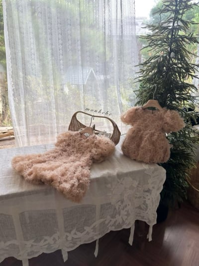 MONBEBE20｜(1y-8y) 層次薄紗洋裝6