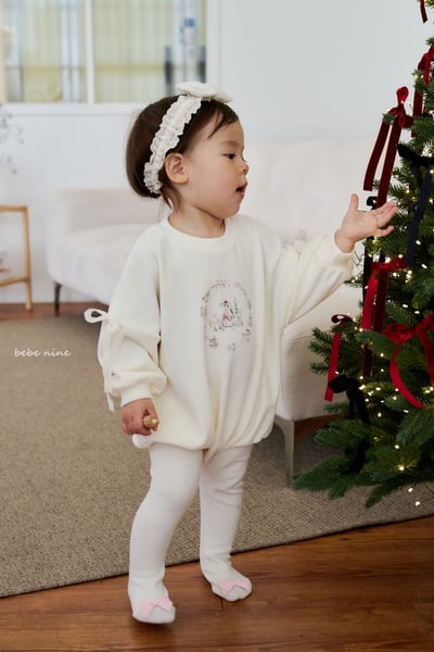 bebe nine21 (65cm-75cm) 3色蝴蝶結緞帶褲襪2