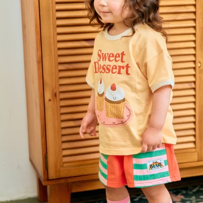 1st blue30｜(~93-118cm) 甜點印花上衣4