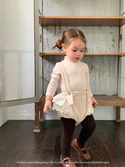 JE 606｜(73-100cm)  絨毛翻領吊帶褲套裝20