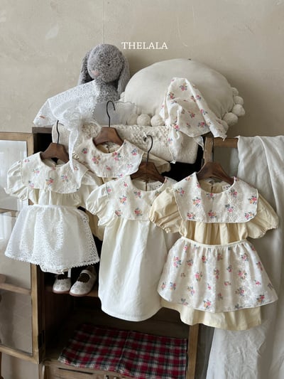 thelala56｜ (0m-18m) 玫瑰翻領包屁衣8