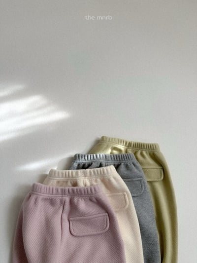 MiniRobe43｜(70-110) 春日壓紋縮口褲4