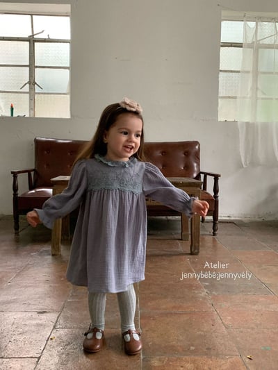 JE563｜(66-120cm) 蕾絲花邊領包屁衣/洋裝24