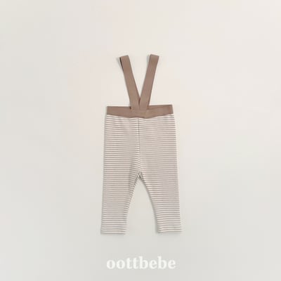 Oottbebe81｜(0m-12m) 條紋緊身吊帶褲11