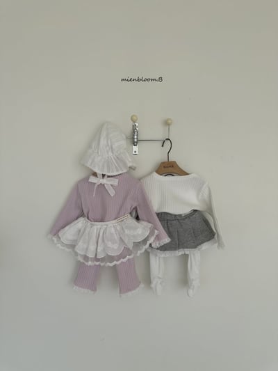 Bloom.b29｜(0m-7y) 羅紋蕾絲邊上衣7