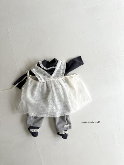 Bloom.b18｜(0m-24m/85cm-125cm) 天鵝絨蕾絲花邊上衣14