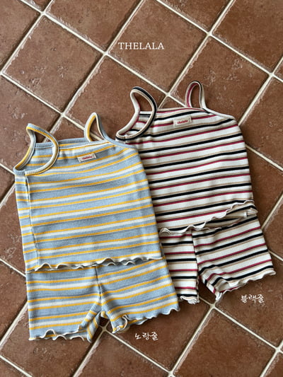 thelala35｜ (70-115) 條紋細肩套裝3