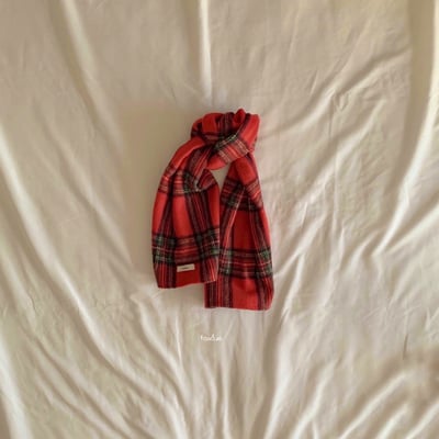 Fondue 35｜(Free  24x120cm)  格子圍巾7