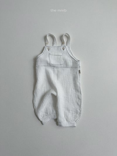 MiniRobe30｜(70-110) 棉麻吊帶束口褲8