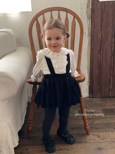 JE554｜(73-100cm) 宮廷風花邊領上衣/包屁衣23