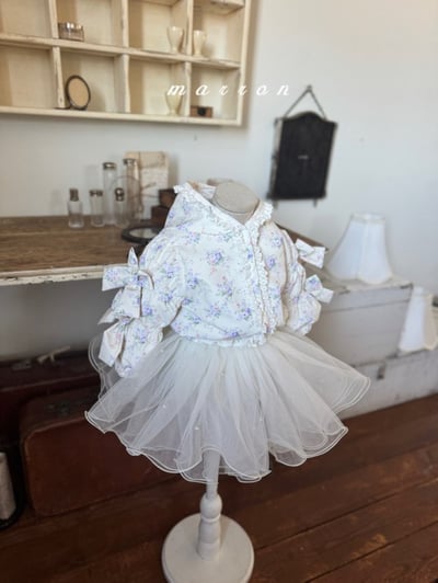 Marron20｜(1y-6y) 珍珠薄紗裙16