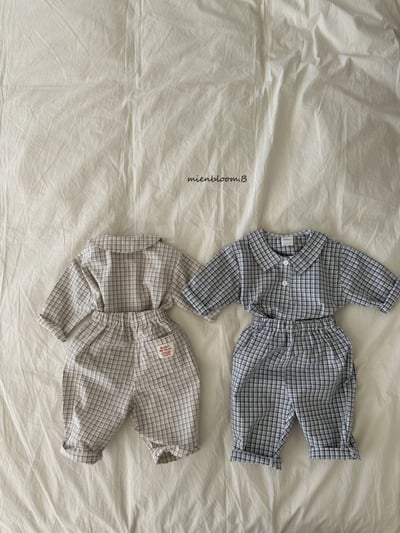 Bloom.b25｜(0m-7y) 經典格紋直筒褲2