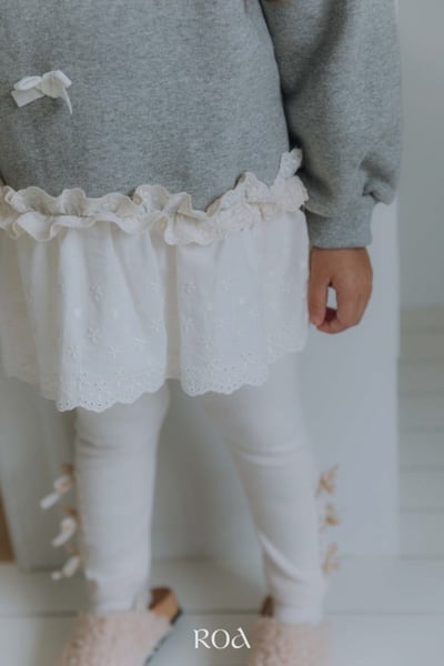 ROA05｜(80cm-120cm) 2色蝴蝶結蕾絲裙底上衣7