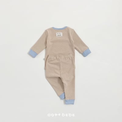 Oottbebe10｜(1y-7y) 條紋撞色家居套裝11