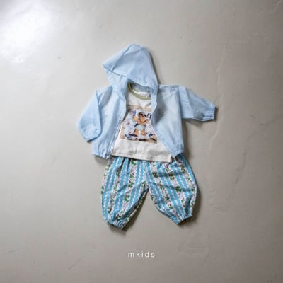 M-KIDS29｜(65-115cm) 小熊日光浴印花上衣6