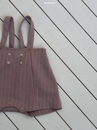 Bebe holic56｜(3m-18m) 吊帶排釦包屁褲7