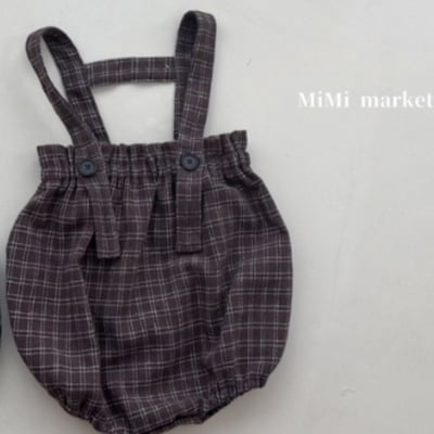 mimi market03 (65-85cm)  格紋吊帶包屁褲9