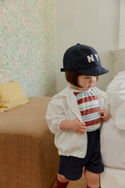 onu47｜(70cm-115cm) 泡泡紗拉鍊連帽外套2