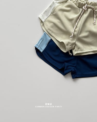 onu15｜(70cm-115cm) 網眼撞色短褲3