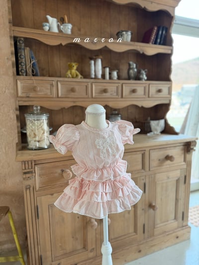 Marron20｜(1y-6y) 木耳花邊蛋糕裙2