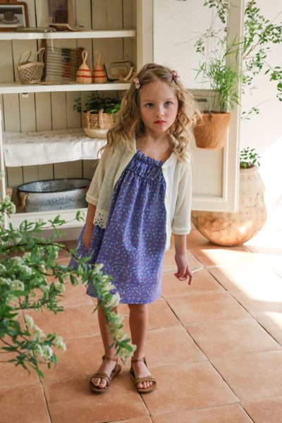 FLO20｜(75-140) 小碎花細肩洋裝15