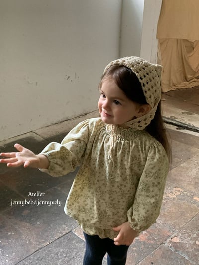 JE584｜(73-100cm) 復古碎花燈芯絨套裝21