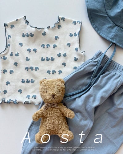 AOSTA47｜(6m-5y) 4款羅紋木耳邊無袖上衣17